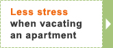 Less stress when vacating an apartment